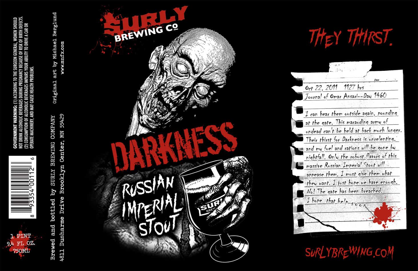 Surly Darkness 2011 Label