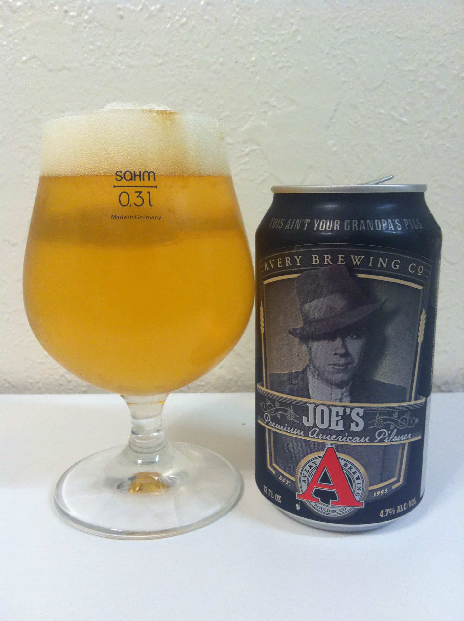 Avery Brewing Joe’s Premium American Pilsner