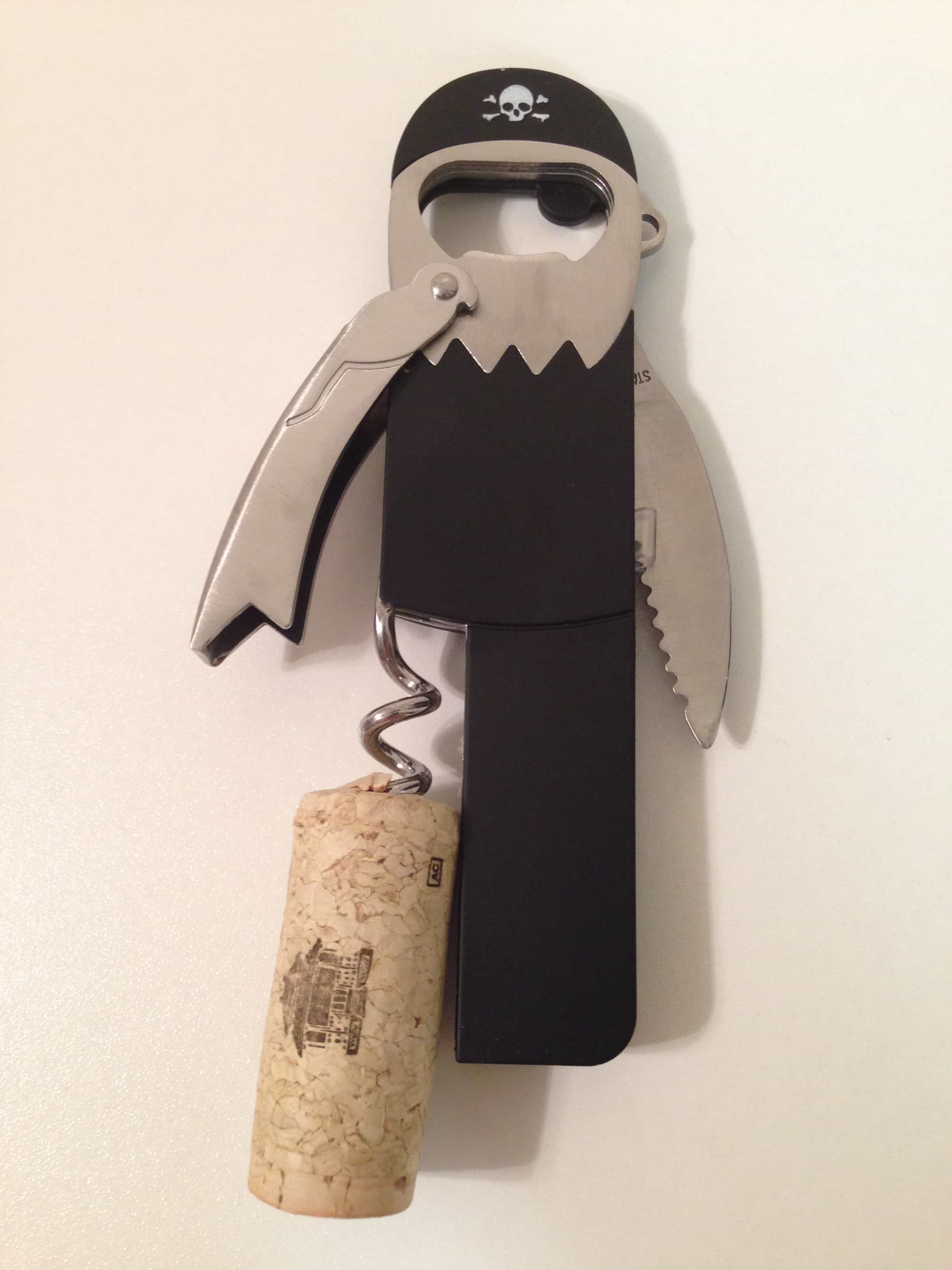 Legless Pirate Bottle Opener & Corkscrew