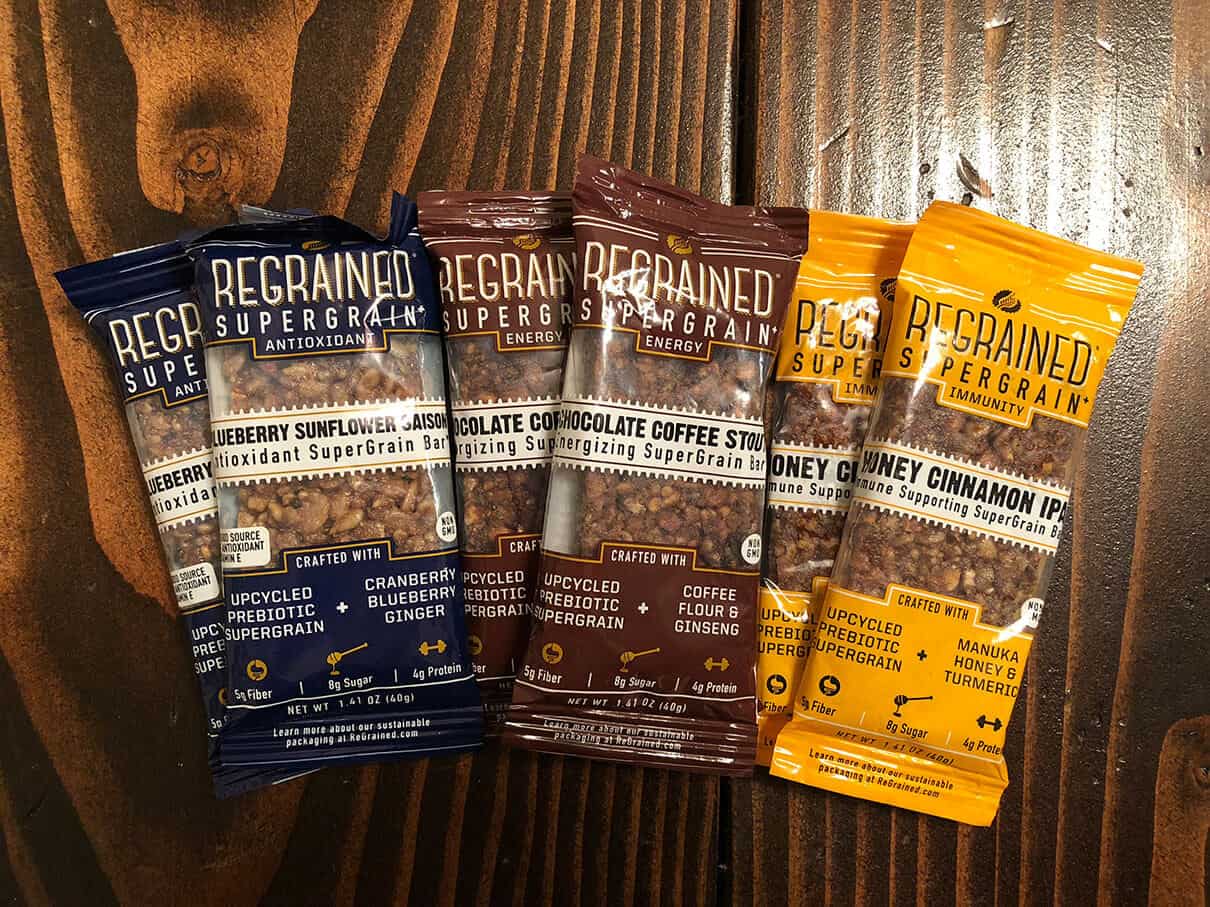 ReGrained SuperGrain+ Brewer’s Spent Grain Granola Bars