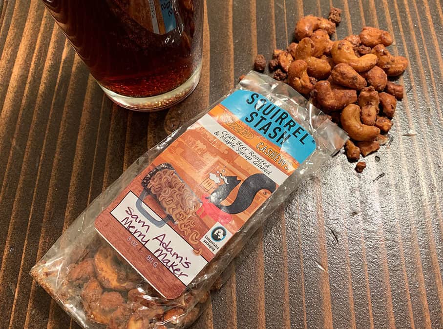 Squirrel Stash Nuts Buzzed Craft Beer Roasted Cashews
